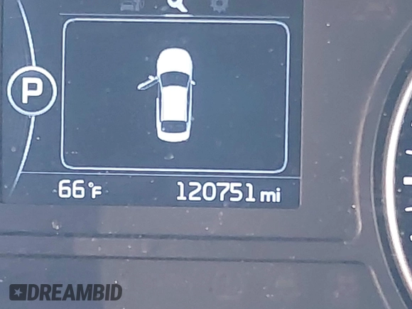 2016 Kia Optima LX with VIN KNAGT4L39G5073865, listed as a IAAI auction lot 41675211 with 120,751 mi miles. Bid and sale history available at carsss.com. Image 15.