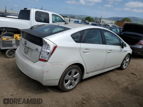 2010 Toyota Prius II with VIN JTDKN3DUXA1142182, listed as a Copart auction lot 52565185 with 230,853 mi miles and Salvage Title. Bid and sale history available at carsss.com. Image 3.