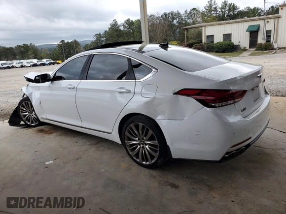 2017 Genesis G80 Ultimate z VIN KMHGN4JF9HU213796, wystawiony jako Copart lot #51531425 z przebiegiem 112 723 mil mil oraz Szkody całkowita. Historia ofert i sprzedaży dostępna na DreamBid. Obrazek 2.