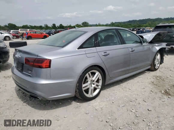 2016 Audi A6 Premium Plus with VIN WAUGFAFC0GN069558, listed as a Copart auction lot 57051425 with Not provided miles and Salvage title. Bid and sale history available at DreamBid. Image 3.