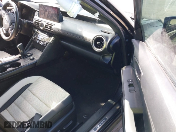2021 Lexus IS 350 F Sport with VIN JTHGZ1B26M5040910, listed as a IAAI auction lot 42386842 with 26,627 mi miles and . Bid and sale history available at DreamBid. Image 5.