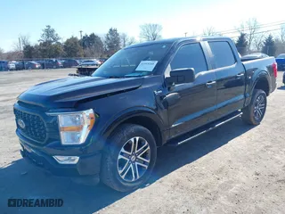 2021 Ford F-150 XL with VIN 1FTEW1EP1MFB02832, listed as a IAAI auction lot 41595260 with 51,621 mi miles. Bid and sale history available at carsss.com. Image 19.