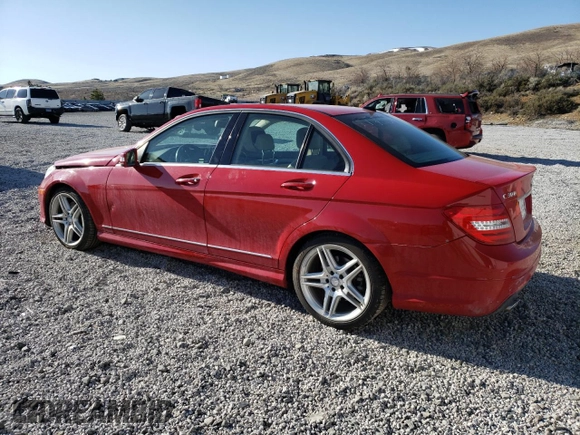 2013 Mercedes-Benz C 300 Sport with VIN WDDGF8AB1DG111008, listed as a Copart auction lot 50840715 with 86,659 mi miles and Salvage Title. Bid and sale history available at DreamBid. Image 2.
