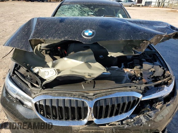 2019 BMW 3 Series 330i with VIN 3MW5R1J55K8B03545, listed as a Copart auction lot 47747775 with 0 mi miles and Salvage Title. Bid and sale history available at carsss.com. Image 13.