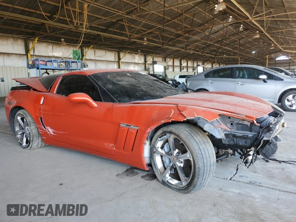 2013 Chevrolet Corvette Grand Sport 3LT with VIN 1G1YS2DWXD5101684, listed as a Copart auction lot 72972804 with 52,833 mi miles and Salvage title. Bid and sale history available at DreamBid. Image 4.