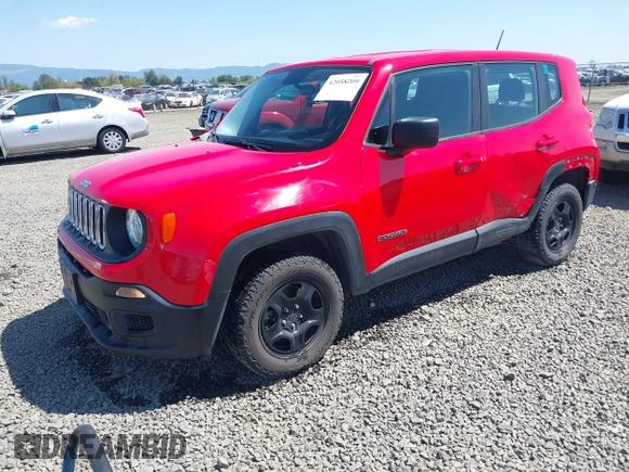 2017 Jeep Renegade Sport z VIN ZACCJBAB8HPG03001, wystawiony jako IAAI lot #42058209 z przebiegiem 80 655 mil mil oraz . Historia ofert i sprzedaży dostępna na DreamBid. Obrazek 18.