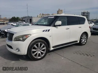 2014 Infiniti QX80 with VIN JN8AZ2NF9E9551716, listed as a Copart auction lot 50554165 with 143,815 mi miles and Clean Title. Bid and sale history available at carsss.com. Image 1.