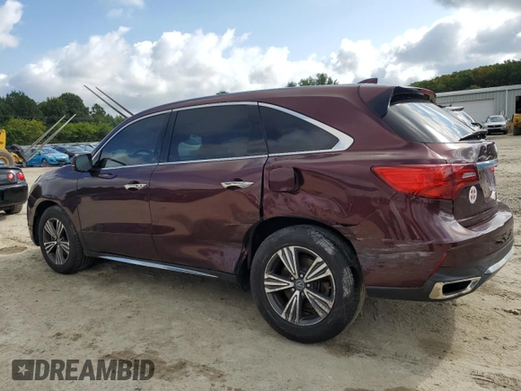 2017 Acura MDX with VIN 5FRYD4H32HB000638, listed as a Copart auction lot 71590044 with 177,372 mi miles and Salvage Title. Bid and sale history available at carsss.com. Image 2.