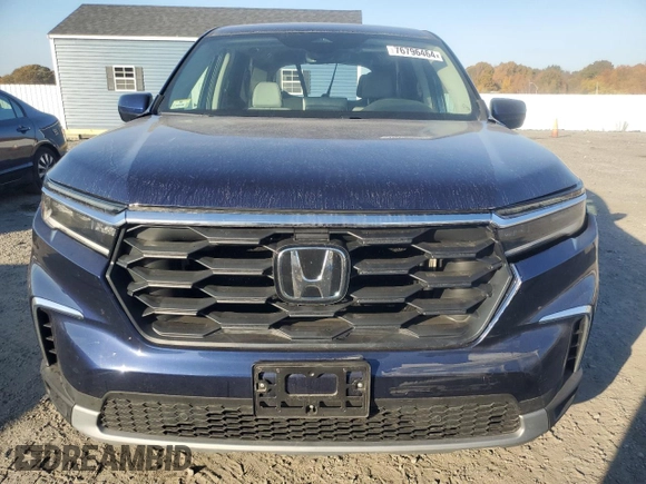 2023 Honda Pilot EX-L 7 Passenger with VIN 5FNYG1H58PB037488, listed as a Copart auction lot 76796464 with 25,427 mi miles and Salvage Title. Bid and sale history available at carsss.com. Image 5.