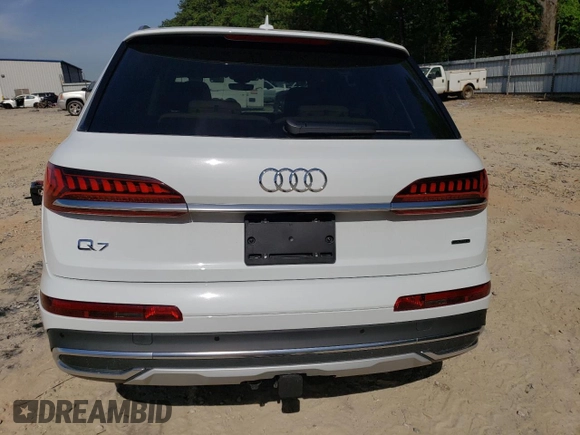 2024 Audi Q7 Premium z VIN WA1ACBF76RD006915, wystawiony jako Copart lot #56310904 z przebiegiem 2 807 mil mil oraz Szkoda całkowita • Salvage title. Historia ofert i sprzedaży dostępna na DreamBid. Obrazek 6.