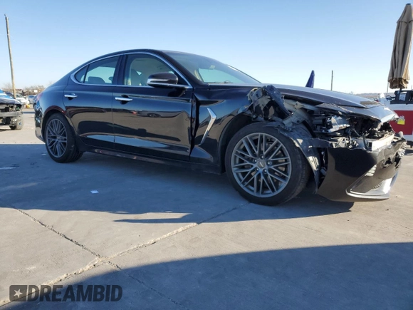 2019 Genesis G70 2.0T Advanced with VIN KMTG64LA0KU037457, listed as a Copart auction lot 86266454 with 126,237 mi miles and Salvage Title. Bid and sale history available at carsss.com. Image 4.