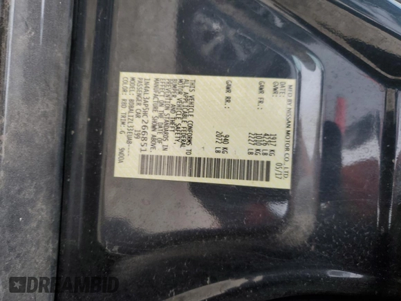 2017 Nissan Altima SV with VIN 1N4AL3AP5HC266851, listed as a Copart auction lot 49947675 with 121,633 mi miles and Salvage Title. Bid and sale history available at carsss.com. Image 13.