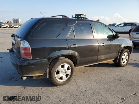 2004 Acura MDX with VIN 2HNYD18274H554179, listed as a Copart auction lot 72229024 with 0 mi miles and Salvage Title. Bid and sale history available at carsss.com. Image 3.