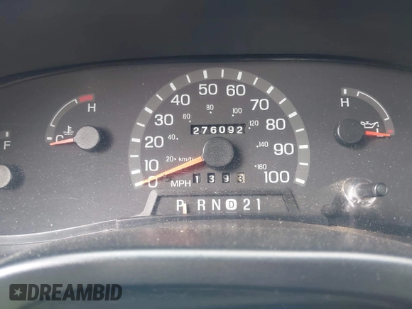 1999 Ford Econoline Cargo with VIN 1FDRE14W4XHC30466, listed as a IAAI auction lot 41935293 with 276,092 mi miles. Bid and sale history available at carsss.com. Image 7.