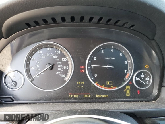 2011 BMW 5 Series 535i with VIN WBAFR7C54BC267172, listed as a Copart auction lot 52370425 with 131,189 mi miles and Clean Title. Bid and sale history available at carsss.com. Image 9.