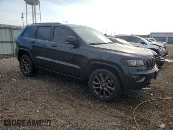 2016 Jeep Grand Cherokee Limited 75th Anniversary with VIN 1C4RJFBT1GC489189, listed as a Copart auction lot 54164175 with 66,741 mi miles and Salvage Title. Bid and sale history available at DreamBid. Image 4.