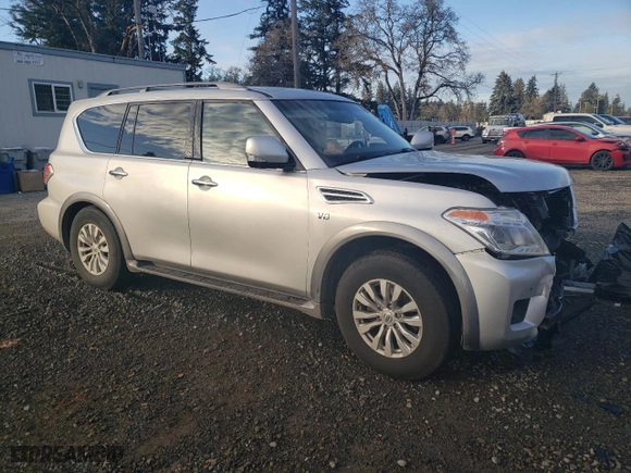 2017 Nissan Armada SV with VIN JN8AY2NC5H9506138, listed as a Copart auction lot 83483064 with 127,638 mi miles and Salvage Title. Bid and sale history available at carsss.com. Image 4.