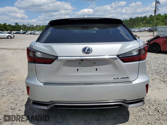 2016 Lexus RX 450h with VIN 2T2BGMCA3GC006421, listed as a Copart auction lot 51910465 with 86,465 mi miles and Salvage Title. Bid and sale history available at DreamBid. Image 6.