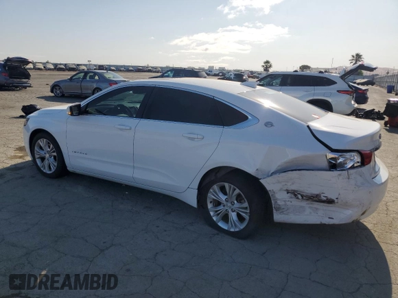 2015 Chevrolet Impala LT with VIN 2G1115SL2F9165562, listed as a Copart auction lot 62343805 with 106,345 mi miles and Salvage title. Bid and sale history available at DreamBid. Image 2.