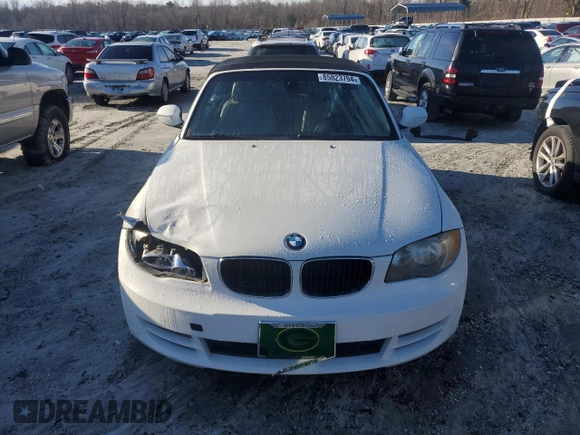 2011 BMW 1 Series 128i with VIN WBAUN1C53BVH82638, listed as a Copart auction lot 85823794 with 137,142 mi miles and Salvage title. Bid and sale history available at DreamBid. Image 5.