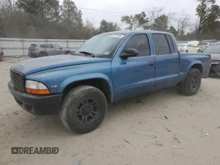 2004 Dodge Dakota Sport with VIN 1D7HL38K34S524373, listed as a Copart auction lot 47270165 with 158,308 mi miles and Salvage Title. Bid and sale history available at carsss.com. Image 1.