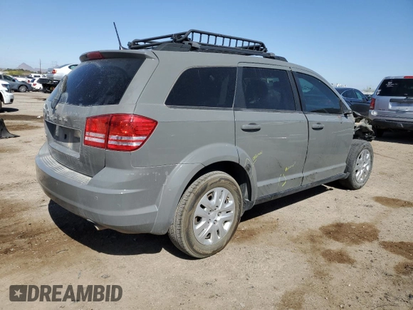 2020 Dodge Journey SE Value with VIN 3C4PDCAB1LT274125, listed as a Copart auction lot 52180775 with 67,928 mi miles and Salvage Title. Bid and sale history available at DreamBid. Image 3.