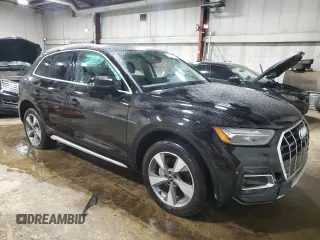 2024 Audi Q5 Premium Plus with VIN WA1BBAFY6R2017287, listed as a Copart auction lot 49304225 with 13,313 mi miles and Salvage title. Bid and sale history available at DreamBid. Image 4.