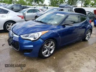 2017 Hyundai Veloster with VIN KMHTC6AD9HU315369, listed as a Copart auction lot 54799284 with 154,721 mi miles and Salvage Title. Bid and sale history available at carsss.com. Image 1.