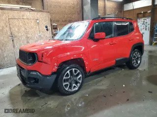 2017 Jeep Renegade Altitude with VIN ZACCJBBB3HPF91449, listed as a Copart auction lot 47185045 with 115,169 mi miles and Salvage Title. Bid and sale history available at carsss.com. Image 1.