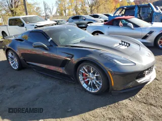 2017 Chevrolet Corvette Z06 3LZ with VIN 1G1YU2D60H5604768, listed as a Copart auction lot 77323684 with 0 mi miles and Non Repairable. Bid and sale history available at carsss.com. Image 4.