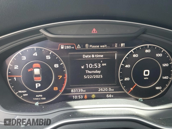 2017 Audi A4 Premium Plus with VIN WAUENAF42HN010323, listed as a Copart auction lot 58023345 with 83,139 mi miles and Salvage title. Bid and sale history available at DreamBid. Image 9.
