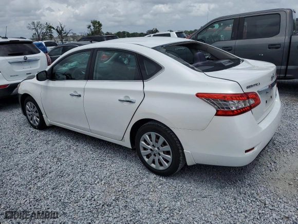 2013 Nissan Sentra SV with VIN 3N1AB7AP3DL667501, listed as a Copart auction lot 52216945 with 158,247 mi miles and Salvage Title. Bid and sale history available at carsss.com. Image 2.