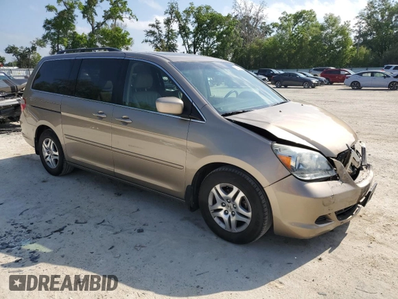 2007 Honda Odyssey EX-L z VIN 5FNRL38607B418045, wystawiony jako Copart lot #51469885 z przebiegiem 180 108 mil mil oraz Szkoda całkowita • Salvage title. Historia ofert i sprzedaży dostępna na DreamBid. Obrazek 4.