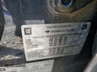 2020 Chevrolet Silverado 1500 RST with VIN 3GCPWDED2LG324163, listed as a Copart auction lot 85492104 with 94,500 mi miles and Salvage Title. Bid and sale history available at DreamBid. Image 12.