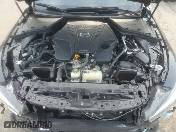 2023 Infiniti Q50 Luxe z VIN JN1EV7BR9PM540514, wystawiony jako Copart lot #60276265 z przebiegiem 19 824 mil mil oraz Szkoda całkowita • Salvage title. Historia ofert i sprzedaży dostępna na DreamBid. Obrazek 11.