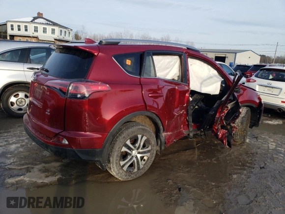 2018 Toyota RAV4 LE with VIN 2T3BFREVXJW821118, listed as a Copart auction lot 46302585 with Not Provided miles and Salvage Title. Bid and sale history available at DreamBid. Image 3.