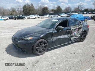 2014 Lexus IS 350 with VIN JTHBE1D29E5005055, listed as a Copart auction lot 49089765 with 159,146 mi miles and Salvage Title. Bid and sale history available at carsss.com. Image 1.