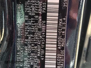 2015 Toyota Camry XLE with VIN 4T1BF1FK5FU498876, listed as a Copart auction lot 46577225 with 133,575 mi miles and Salvage Title. Bid and sale history available at carsss.com. Image 15.