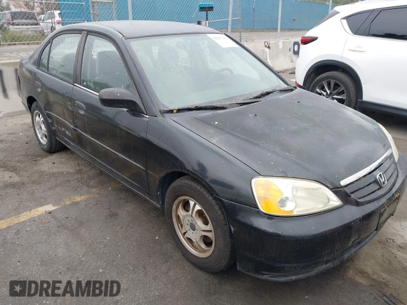 2001 Honda Civic LX with VIN JHMES16571S010117, listed as a IAAI auction lot 42207199 with 194,825 mi miles and . Bid and sale history available at DreamBid. Image 1.