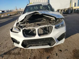 2020 BMW X3 M Competition with VIN 5YMTS0C00L9C54384, listed as a Copart auction lot 86844944 with 0 mi miles and Salvage Title. Bid and sale history available at carsss.com. Image 5.