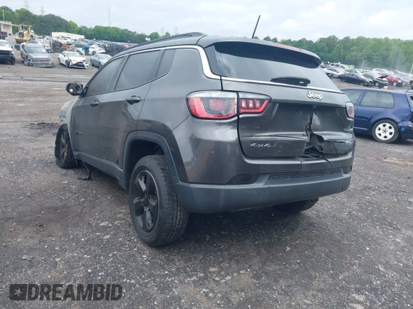 2018 Jeep Compass Altitude with VIN 3C4NJDBB3JT145918, listed as a IAAI auction lot 42206717 with Not Provided miles and . Bid and sale history available at carsss.com. Image 3.
