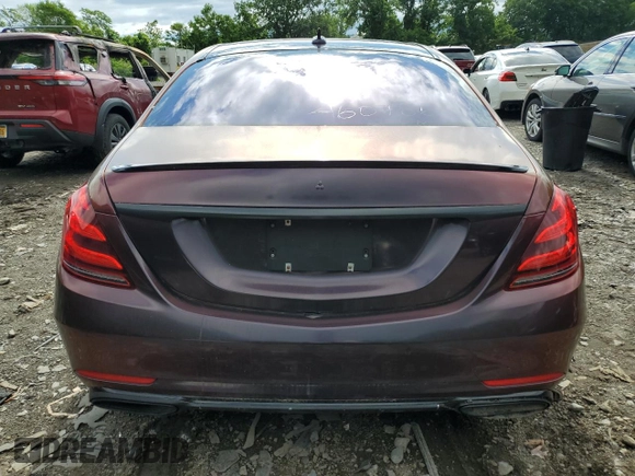 2019 Mercedes-Benz S 560 with VIN WDDUG8GB1KA460161, listed as a Copart auction lot 56998664 with Not Provided miles and Salvage Title. Bid and sale history available at DreamBid. Image 6.