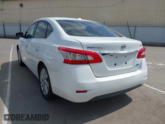 2013 Nissan Sentra SV with VIN 3N1AB7AP5DL645998, listed as a IAAI auction lot 42072709 with 172,077 mi miles. Bid and sale history available at carsss.com. Image 3.