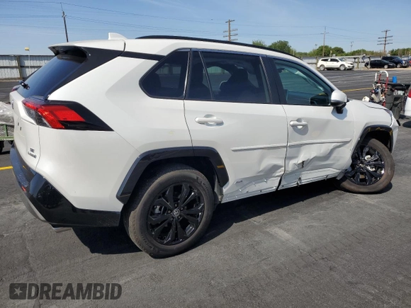 2024 Toyota RAV4 Hybrid SE z VIN 2T3T6RFV6RW049747, wystawiony jako Copart lot #58441525 z przebiegiem 10 458 mil mil oraz Szkoda całkowita • Salvage title. Historia ofert i sprzedaży dostępna na DreamBid. Obrazek 3.