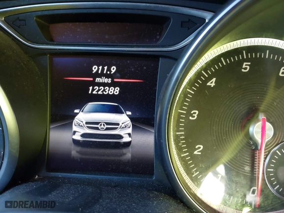 2018 Mercedes-Benz CLA with VIN WDDSJ4EB1JN535369, listed as a IAAI auction lot 42047128 with 122,388 mi miles. Bid and sale history available at carsss.com. Image 15.