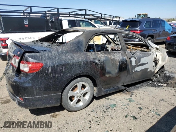 2012 Toyota Corolla L with VIN 5YFBU4EE2CP037263, listed as a Copart auction lot 47391185 with Not Provided miles and Salvage Title. Bid and sale history available at DreamBid. Image 3.