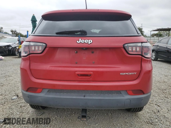 2017 Jeep Compass Sport с VIN 3C4NJCAB0HT652247, выставлен на аукционе Copart как лот 56040135 с пробегом 134 242 миль миль и Чистый • Clean title. История ставок и продаж доступна на DreamBid. Изображение 6.