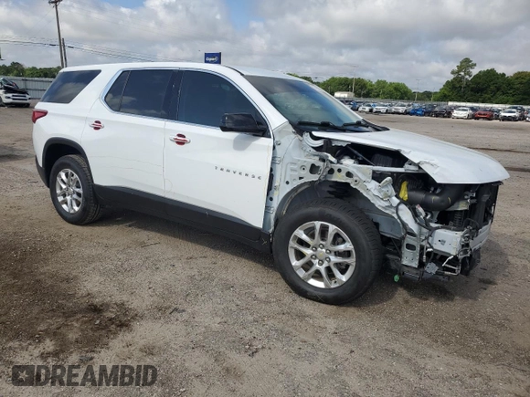 2020 Chevrolet Traverse LS with VIN 1GNERFKW7LJ294082, listed as a Copart auction lot 57498095 with 47,760 mi miles and Salvage title. Bid and sale history available at DreamBid. Image 4.