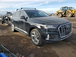 2023 Audi Q7 Premium Plus with VIN WA1LXBF71PD027682, listed as a Copart auction lot 86593014 with 0 mi miles and Salvage Title. Bid and sale history available at carsss.com. Image 4.