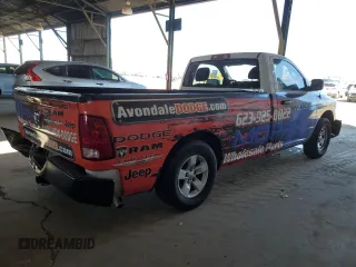 2021 Ram 1500 Tradesman with VIN 3C6JR6DGXMG512975, listed as a Copart auction lot 47954095 with 127,118 mi miles and Salvage title. Bid and sale history available at DreamBid. Image 3.